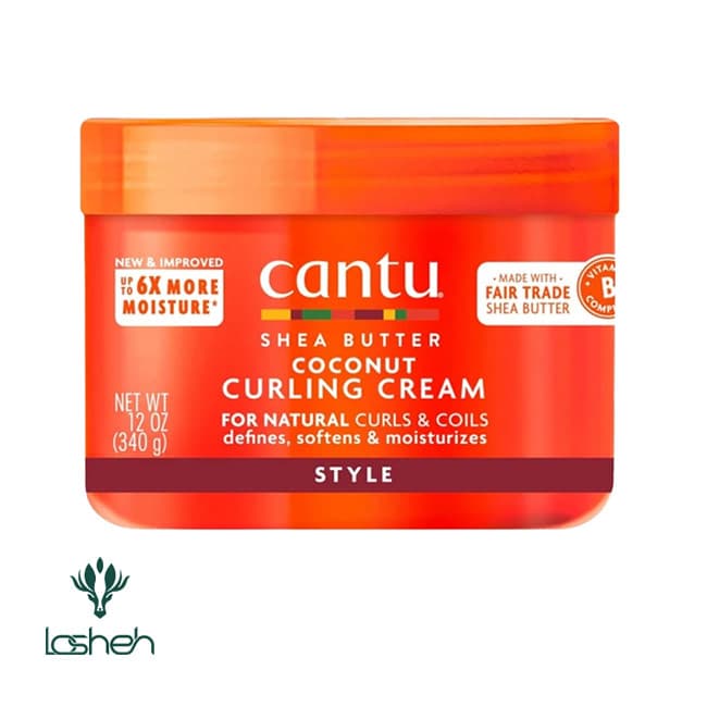 ماسک مو مناسب موهای فر، خشک و آسیب دیده شی باتر کانتو cantu