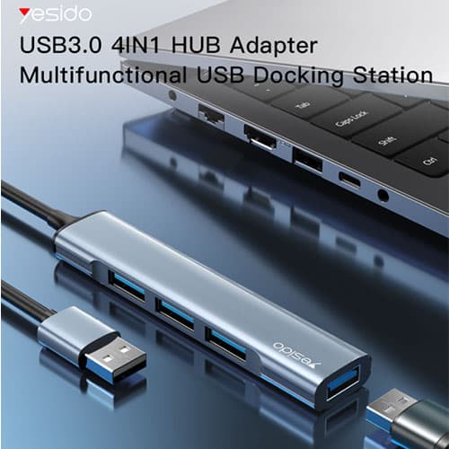 هاب 4 پورت یسیدو Yesido Hub Adapter HB18 USB-A — تصویر ۳