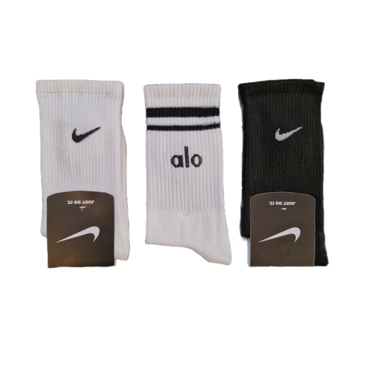 جوراب Nike و alo پک سه جفتی