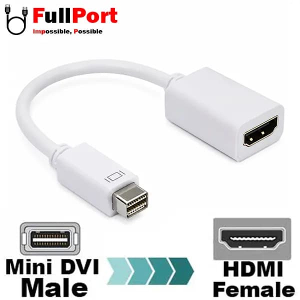 مبدل Mini DVI به HDMI Generic مدل MDH-100 — تصویر ۳