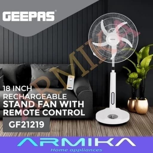 پنکه ایستاده شارژی جیپاس مدل GF21219 کنترل دار — تصویر ۷