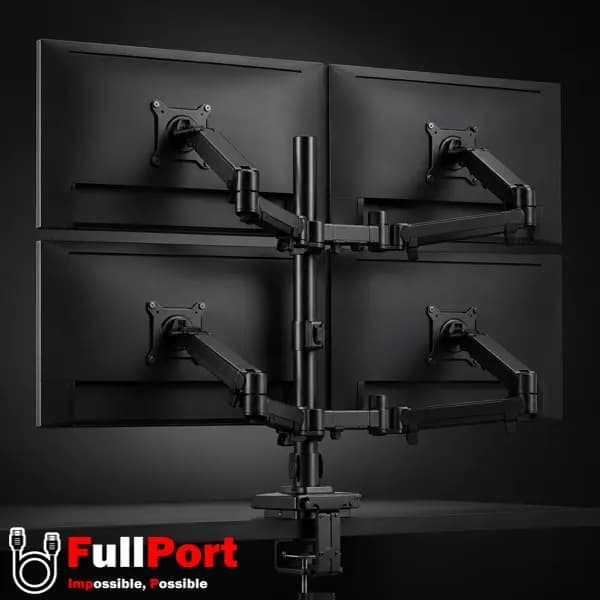 پایه نگهدارنده چهار مانیتور رومیزی ERGO مدل WLA006 — تصویر ۵