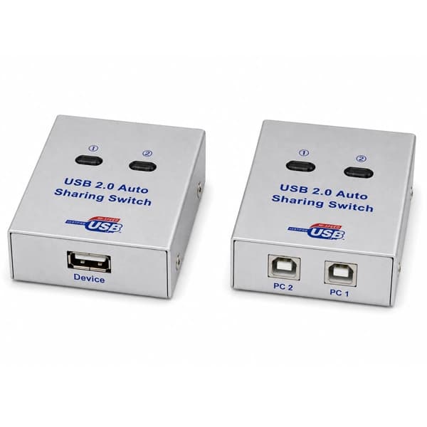 سوئیچ پرینتر 2 خروجی دستی+اتوماتیک USB2.0 واصل مدل VSL-2UA-T