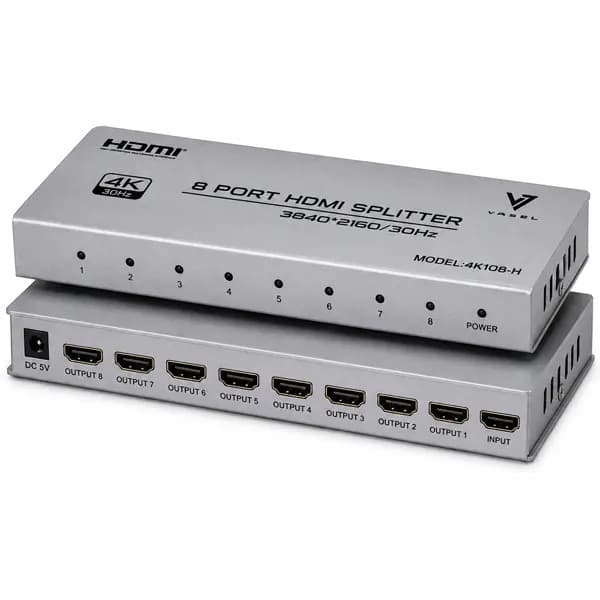 اسپلیتر HDMI 1×8 واصل مدل VSL-4K-108H