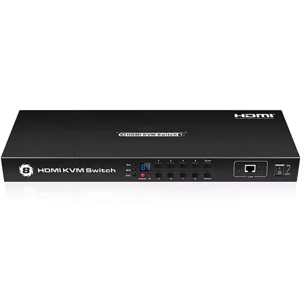 سوئیچ کی وی ام 16 خروجی اتومات HDMI+USB لایمستون مدل LS-HK1601