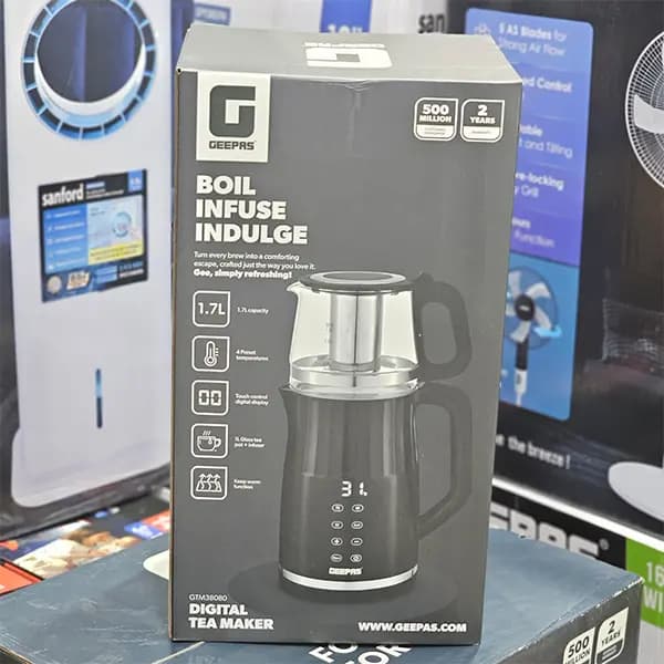چای ساز دیجیتال جیپاس مدل GTM38080 ظرفیت ۱.۷ لیتر — تصویر ۵