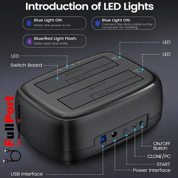 داک هارد اوریکو مدل DD28U3-C — تصویر ۶