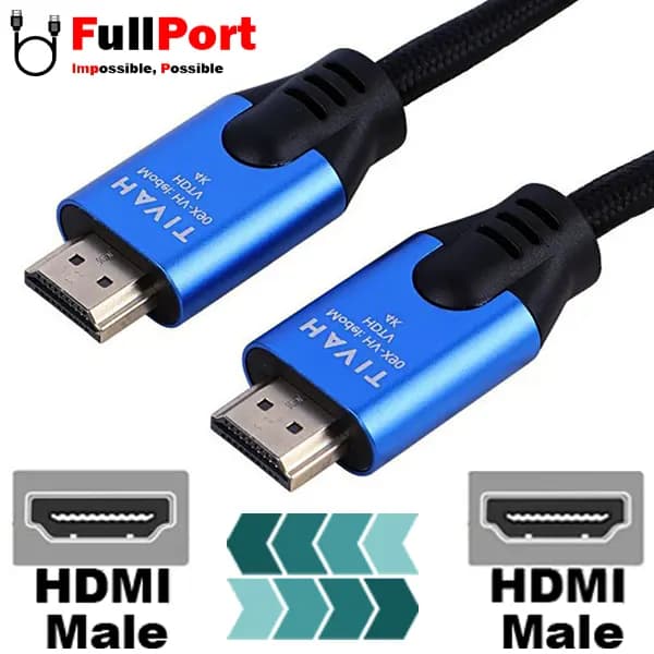 کابل HDMI هویت V2.0-4K مدل HVC-X90-3.0M-BL طول 3 متر — تصویر ۳
