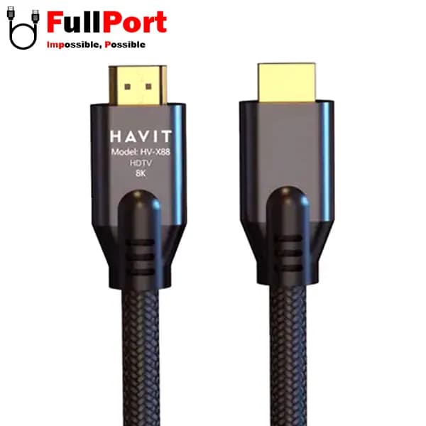 کابل HDMI هویت V2.1-8K مدل HVC-X88-1.8M-BG طول 1.8 متر — تصویر ۴