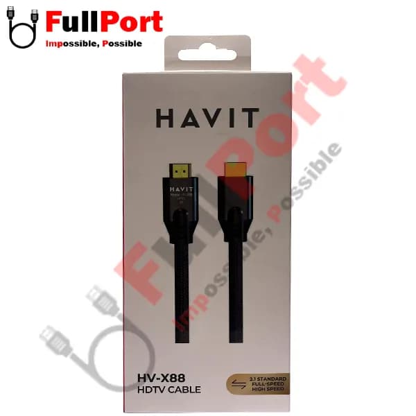 کابل HDMI هویت V2.1-8K مدل HVC-X88-1.8M-BG طول 1.8 متر — تصویر ۶