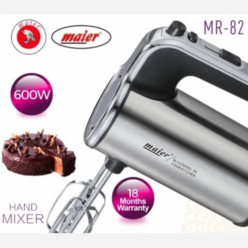 همزن برقی بدنه استیل تمام حرفه‌ای مایر آلمان مدل MR-82 — تصویر ۵