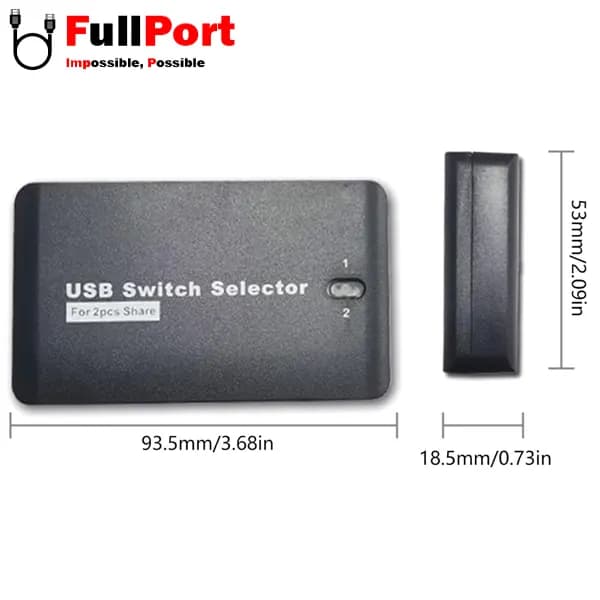 سوئیچ پرینتر 2 خروجی دستی USB2.0 فرانت مدل FN-U2PSW24 — تصویر ۸