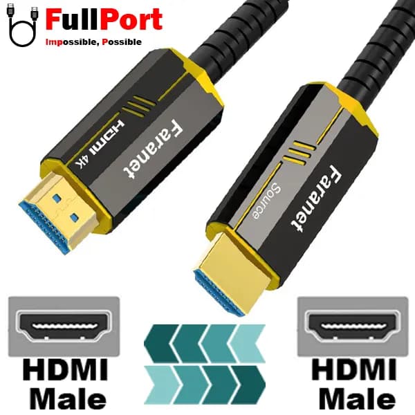 کابل HDMI فرانت V2.0-4K مدل FN-HFC050 طول 5 متر (فیبر نوری) — تصویر ۳