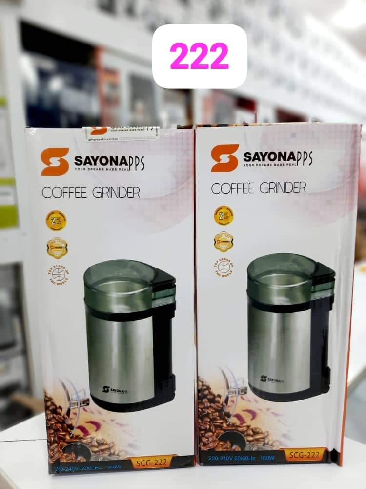 آسیاب قهوه ۱۸۰ وات سایونا SCG ۲۲۲ – Sayona SCG-222 Coffee Grinder