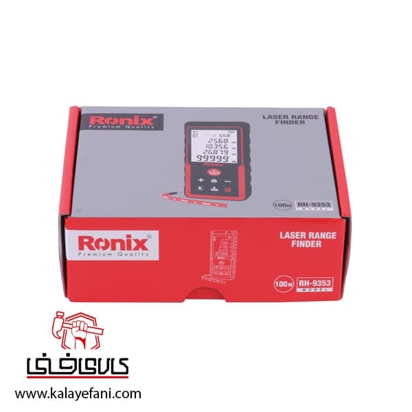 متر لیزری 100 متری رونیکس مدل RH-9353 — تصویر ۹