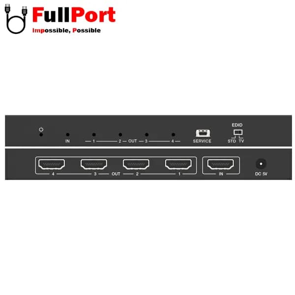 اسپلیتر 4 پورت HDMI ورژن 1.4 فرانت مدل FN-V134 — تصویر ۴