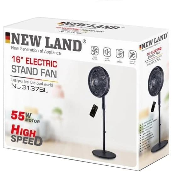 پنکه ایستاده نیولند مدل NL3137BL با ریموت — تصویر ۷