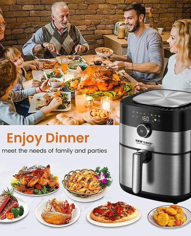 سرخکن 5.3 لیتری بدون روغن نیولند مدل 2921BS — تصویر ۱۱