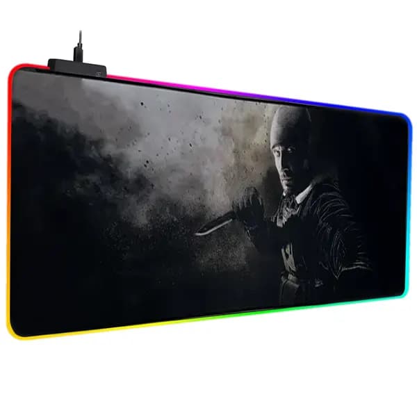 پدموس مخصوص بازی مدل RAPOO VP630 Lighting رنگ مشکی چراغ دار فول RGB