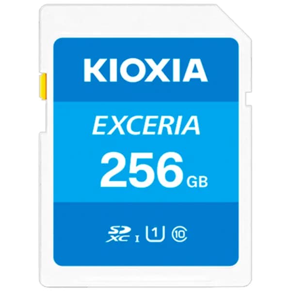 مموری کارت کیوکسیا مدل LNEX1L256GG4 Class10-U1 100MB/s با ظرفیت 256 گیگابایت