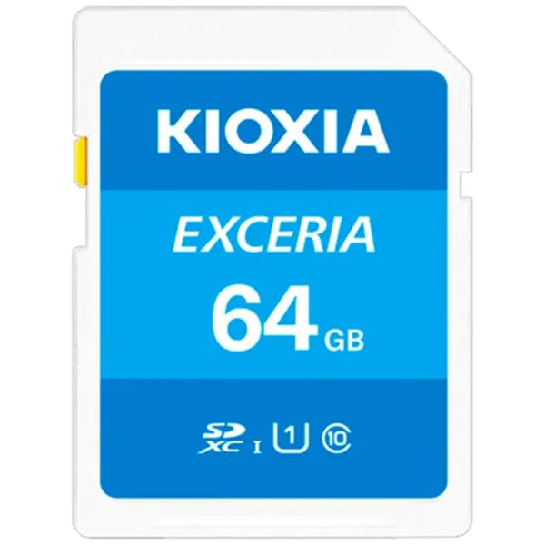 مموری کارت کیوکسیا مدل LNEX1L064GG4 Class10-U1 100MB/s با ظرفیت 64 گیگابایت