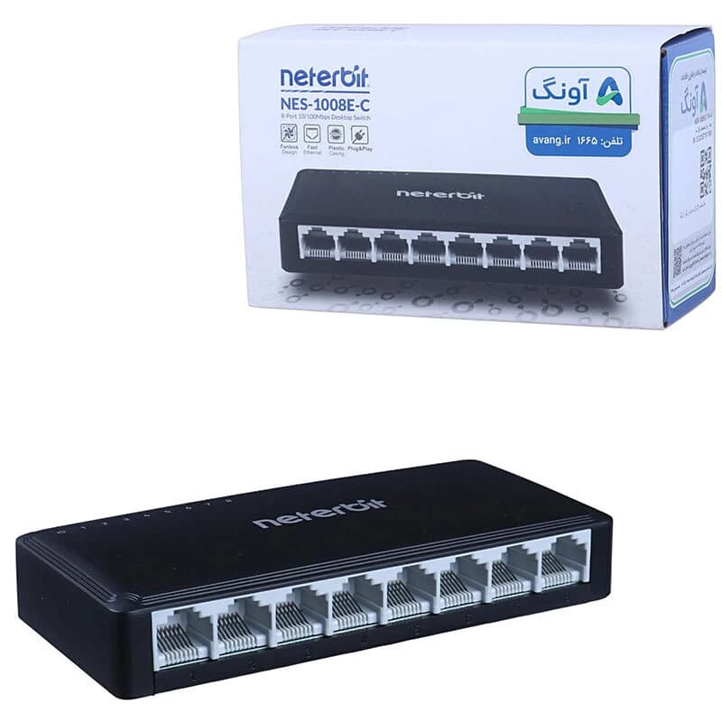 سوئیچ 8 پورت نتربیت مدل NES-1008E-C — تصویر ۱۰