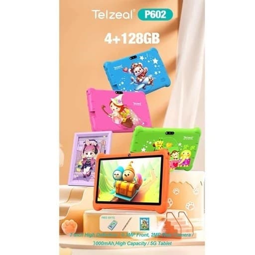 تبلت 7اینچ بچه گانه Telzeal مدل P601 ظرفیت 16گیگابایت و رم 2 گیگابایت — تصویر ۵