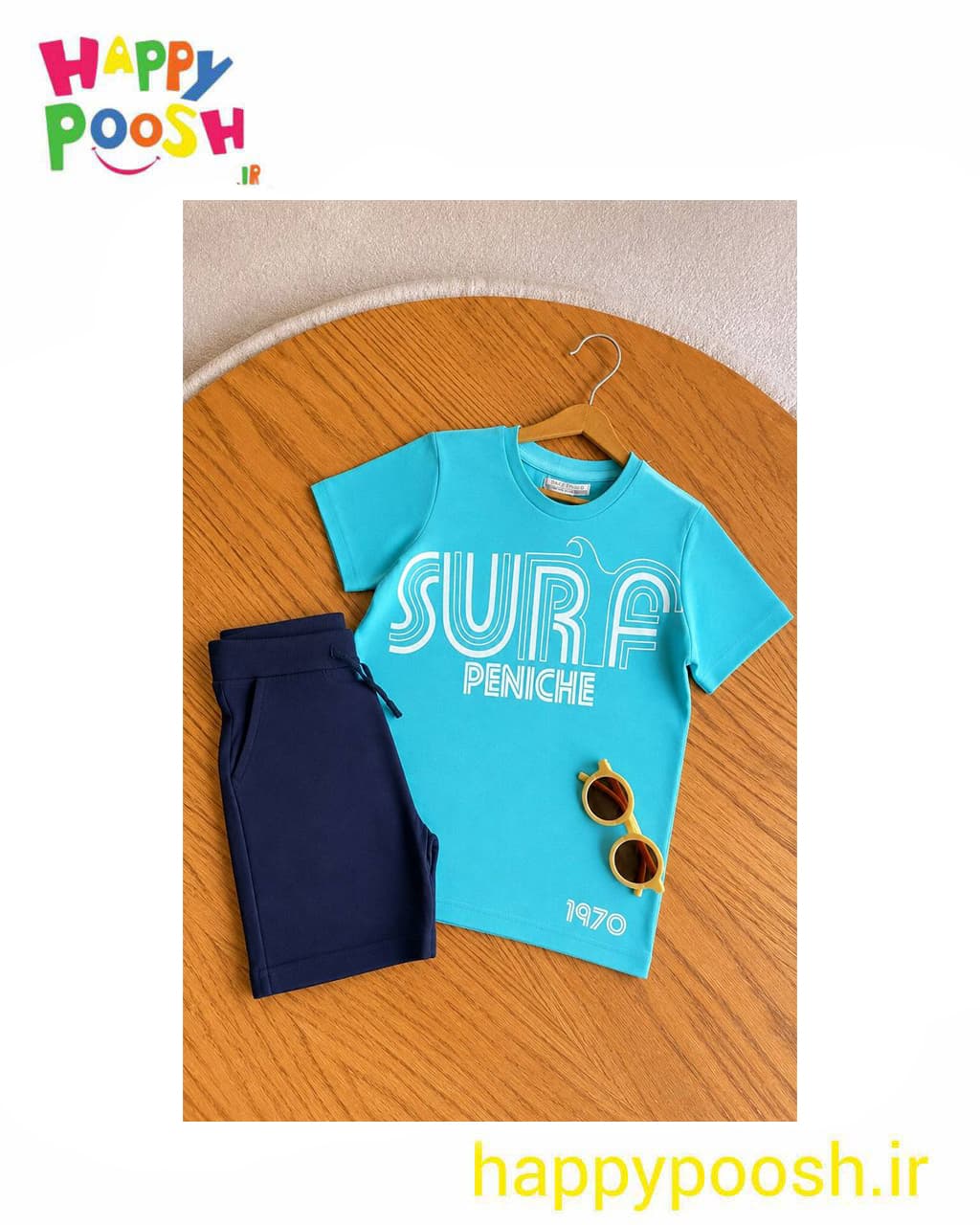تیشرت پسرانه آبی surf — تصویر ۲