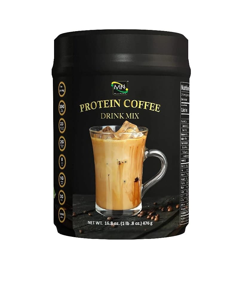 پودر مکمل قهوه پروتئین کافی 476 گرمی ماسل نوتریشن PROTEIN COFFEE