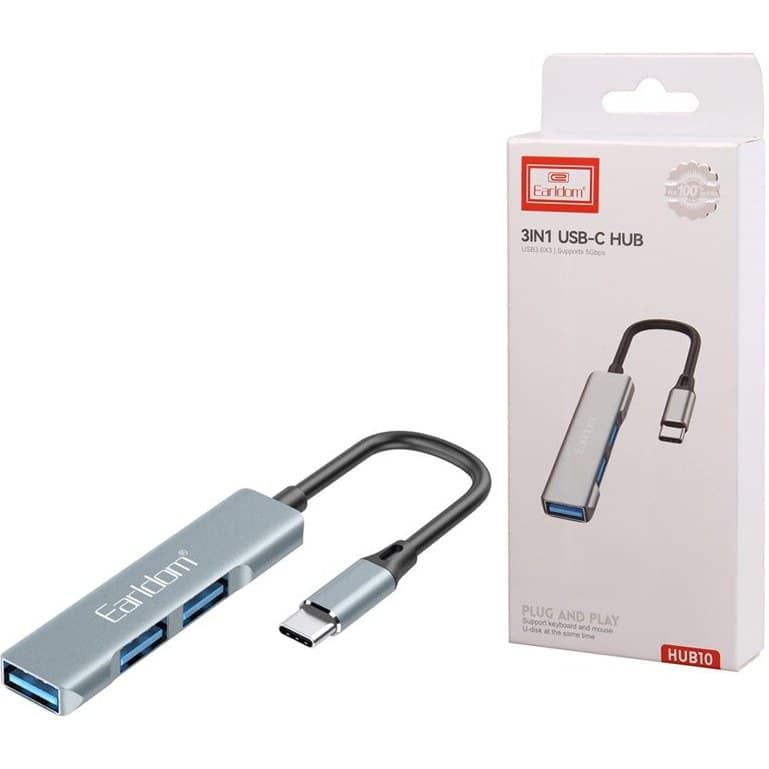 هاب 3 پورت USB-C | ارلدام مدل HUB10