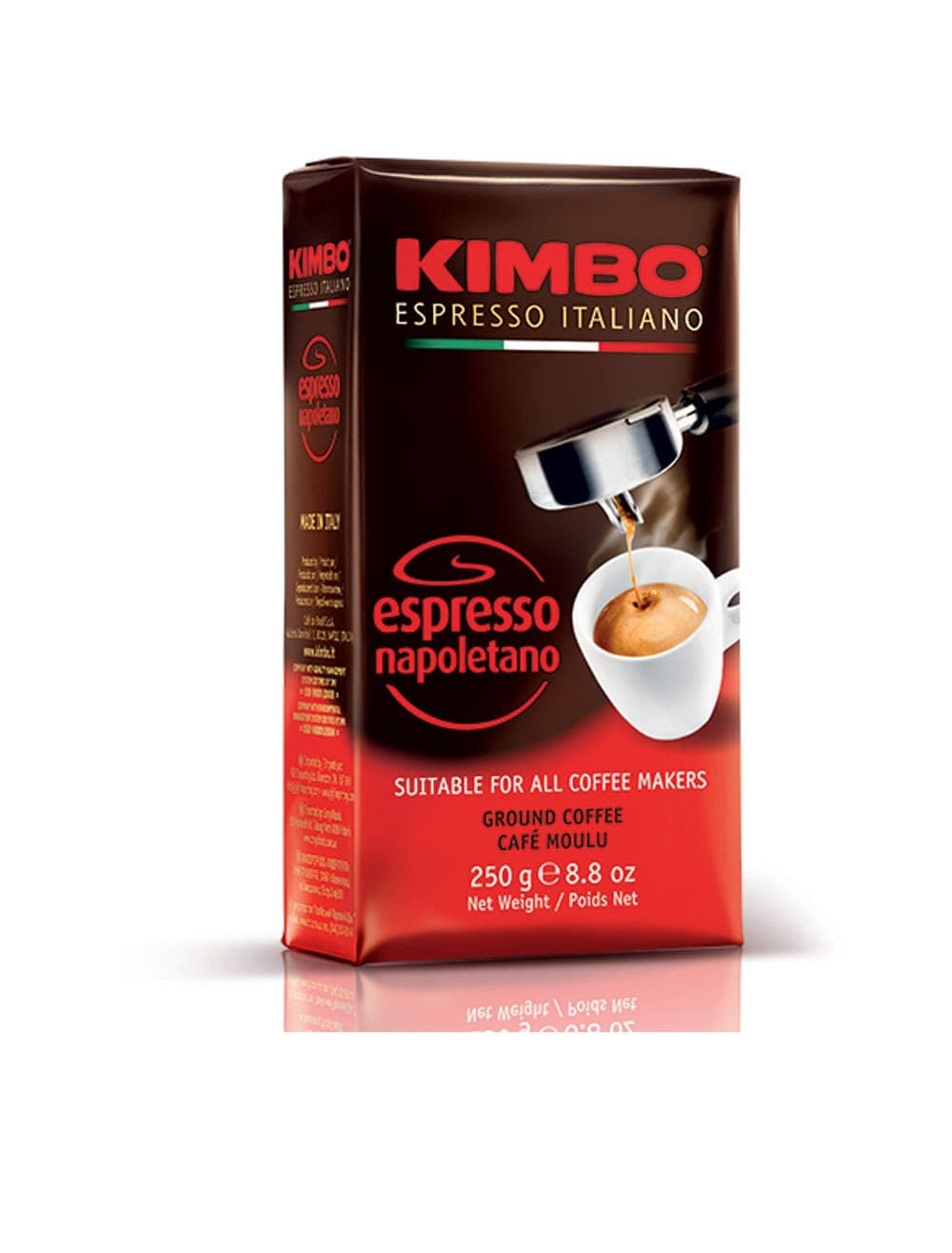 پودر قهوه کیمبو اسپرسو ناپولیتانو 250 گرمی پاکت وکیوم Kimbo Espresso Napoletano