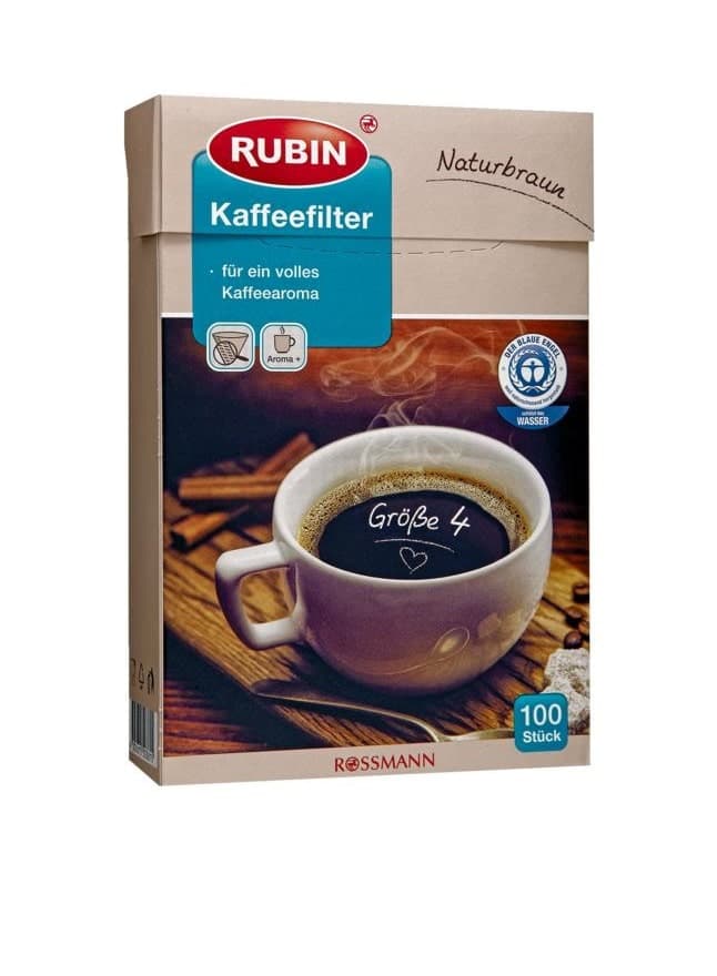 فیلتر قهوه ساز فرانسه کاغذی سایز 4 یکصد عددی RUBIN — تصویر ۲