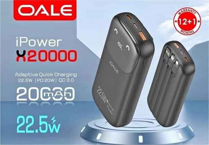 پاوربانک | فست شارژ | بیست هزار | OALE 20000