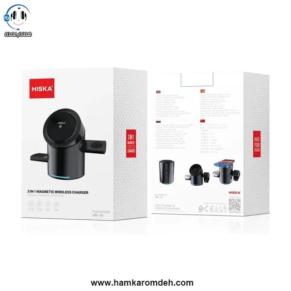 شارژر وایرلس HR-16 هیسکا HISKA — تصویر ۶