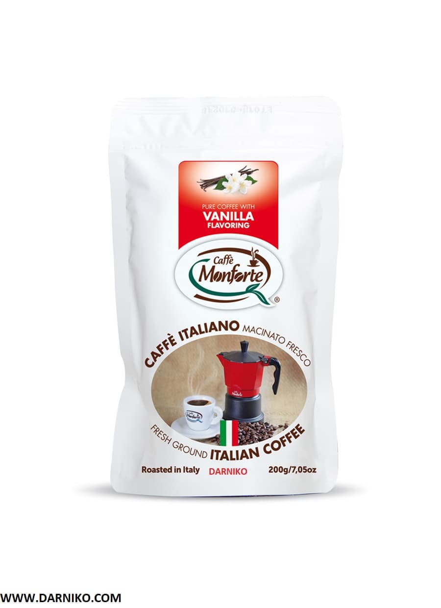 پودر قهوه وانیلی مونفورته 200 گرمی MonForte Vanilla