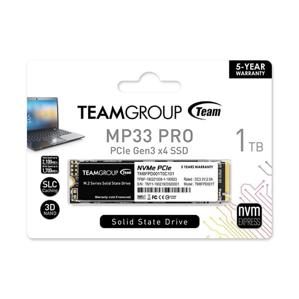 اس اس دی اینترنال تیم گروپ مدل M.2 MP33 ظرفیت 1 ترابایت — تصویر ۶