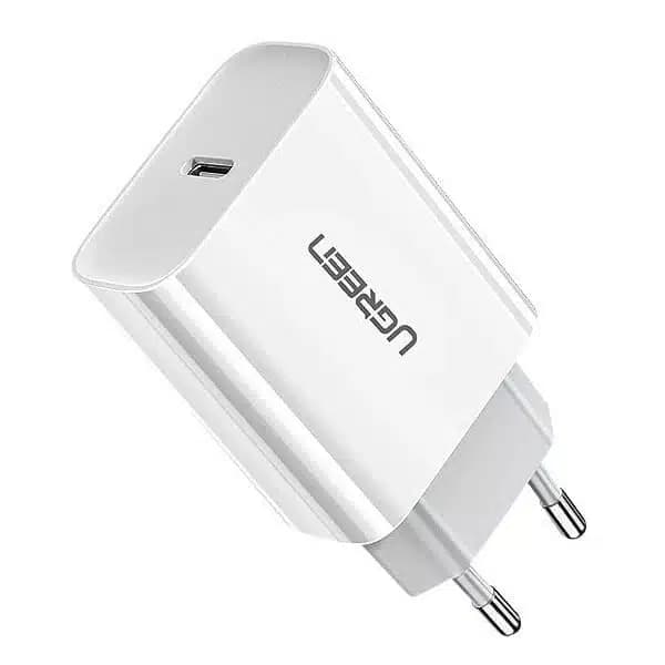 شارژر دیواری ۲۰ وات با پورت USB-C PD یوگرین مدل CD137 کد: 60450