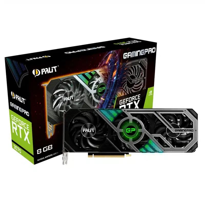 کارت گرافیک استوک Palit GeForce RTX 3070 GamingPro 8GB GDDR6 — تصویر ۲