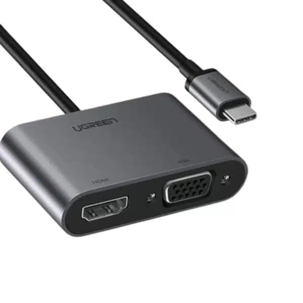 تبدیل USB-C به HDMI و VGA و USB 3.0 یوگرین UGREEN مدل CM162 کد 50505مدل: 50505 — تصویر ۹