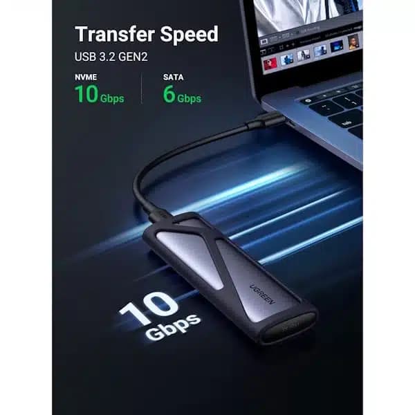 باکس SSD اکسترنال یوگرین UGREEN مدل CM400-10902 — تصویر ۱۱