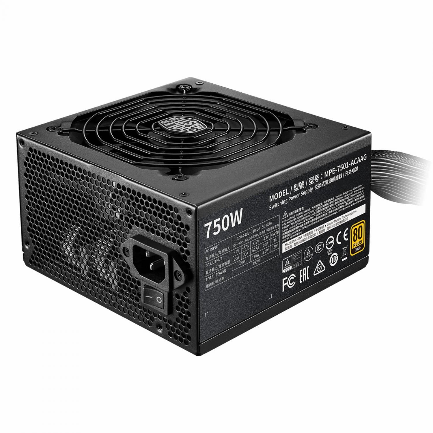پاور استوک Cooler Master 750w MWE GOLD V.2 — تصویر ۵