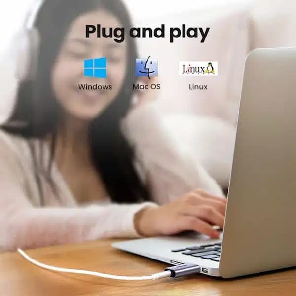 کارت صدا اکسترنال USB-A به جک 3.5 میلیمتری یوگرین UGREEN مدل CM383 کد 80864مدل: 80864 — تصویر ۵