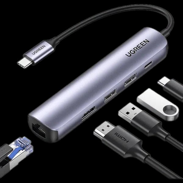 هاب 5 پورت USB-C یوگرین UGREEN مدل CM418 کد 10919مدل: 10919