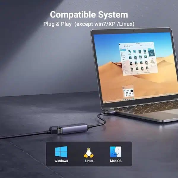 تبدیل USB-A به Ethernet یوگرین UGREEN مدل CM209 کد 50922مدل: 50922 — تصویر ۷
