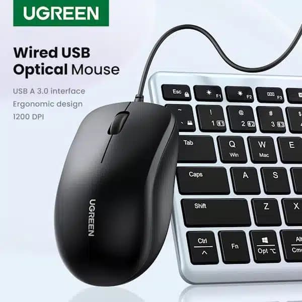 موس سیمی یوگرین UGREEN مدل MU007 کد 90789مدل: 90789 — تصویر ۳