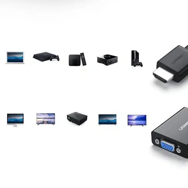 تبدیل HDMI به VGA و جک 3.5 میلیمتری یوگرین UGREEN مدل MM103 کد 40248مدل: 40248 — تصویر ۳