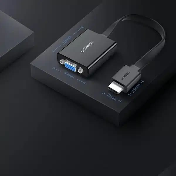 تبدیل HDMI به VGA و جک 3.5 میلیمتری یوگرین UGREEN مدل MM103 کد 40248مدل: 40248 — تصویر ۹