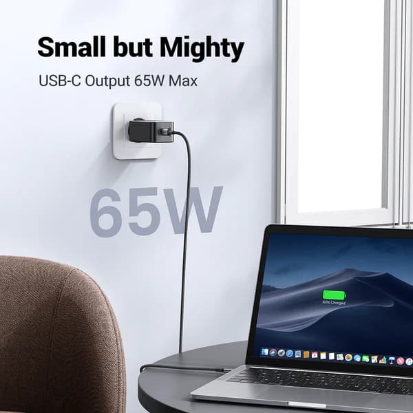 شارژر دیواری 65 وات با دو پورت USB-C و یک پورت USB-A یوگرین UGREEN مدل X553 کد 35042مدل: 35042 — تصویر ۹