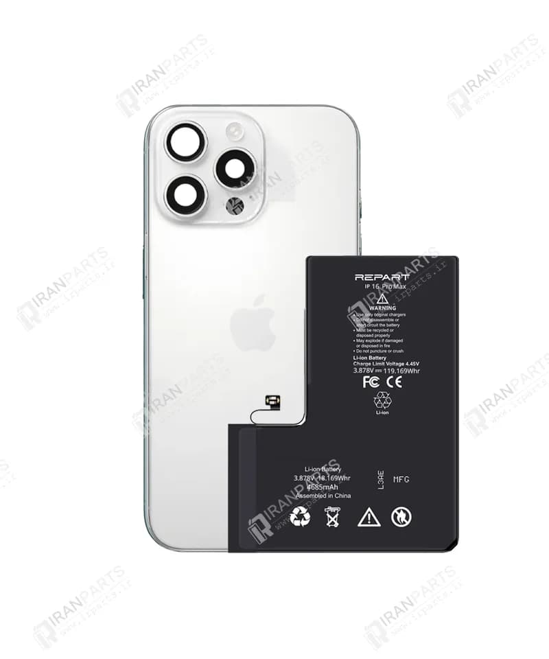 باتری آیفون 16 پرو مکس برند ریپارت | iPhone 16 Pro Max Battery