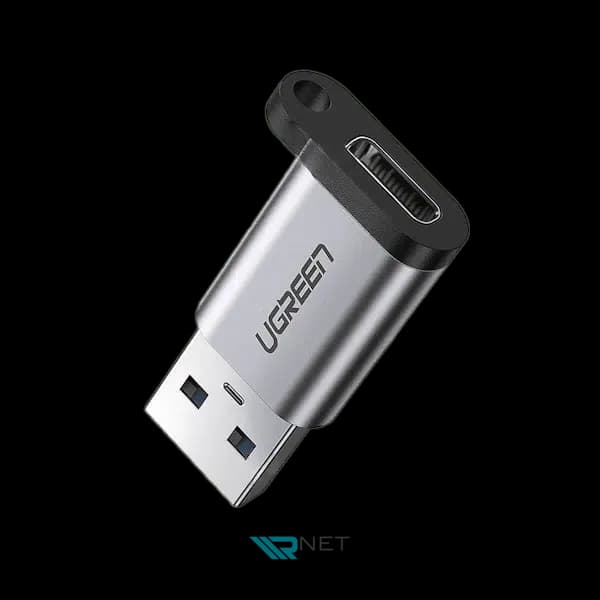 تبدیل USB 3.0 A Male به USB-C 3.1 Female یوگرین UGREEN مدل US276 کد 50533مدل: 50533 — تصویر ۲